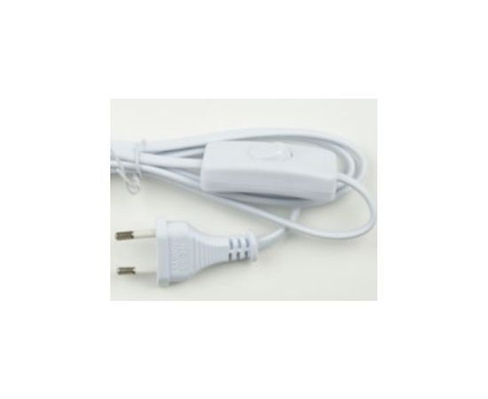 Сетевой шнур с вилкой и выключателем UNIEL UCX-C10/02A-170 WHITE, 2А, 500 Вт, 1.7 м белый (UL-00004428)