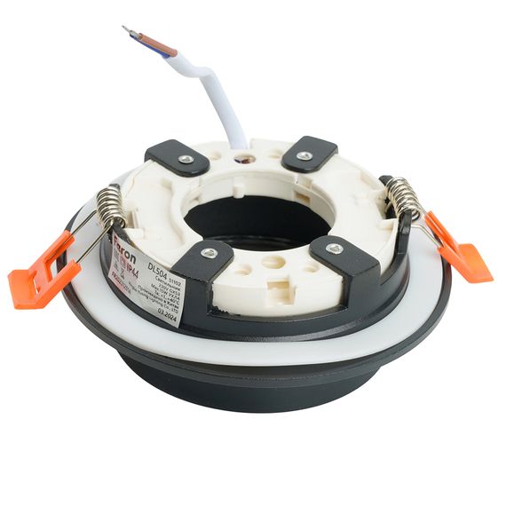 Светильник встраиваемый Feron DL504 потолочный GX53 черный круг IP44 51102