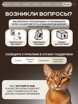 Корм сухой для взрослых кошек породы Абиссинская кошка, с лососем, 400 гр, QUATTRO
