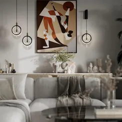 5421/17WL HIGHTECH ODL_EX25 105 черный/золото/металл/стекло Настенный светильник LED 17W 3000K 986Лм MERCURY