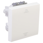 Выключатель одноклавишный модульный, "Avanti", "Белое облако", 2 модуля