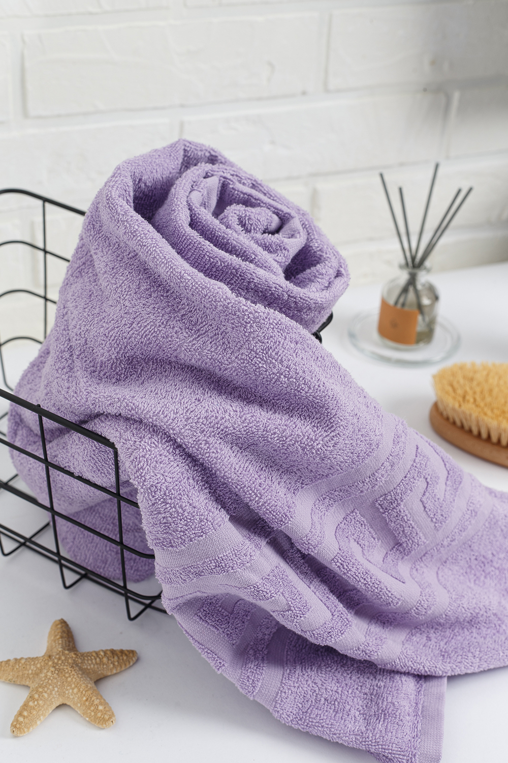 Полотенце махровое, г/к, 70х140, арт. ВТ 70-140Г, 380 гр/м2, цвет: 805-насыщ.сирень,