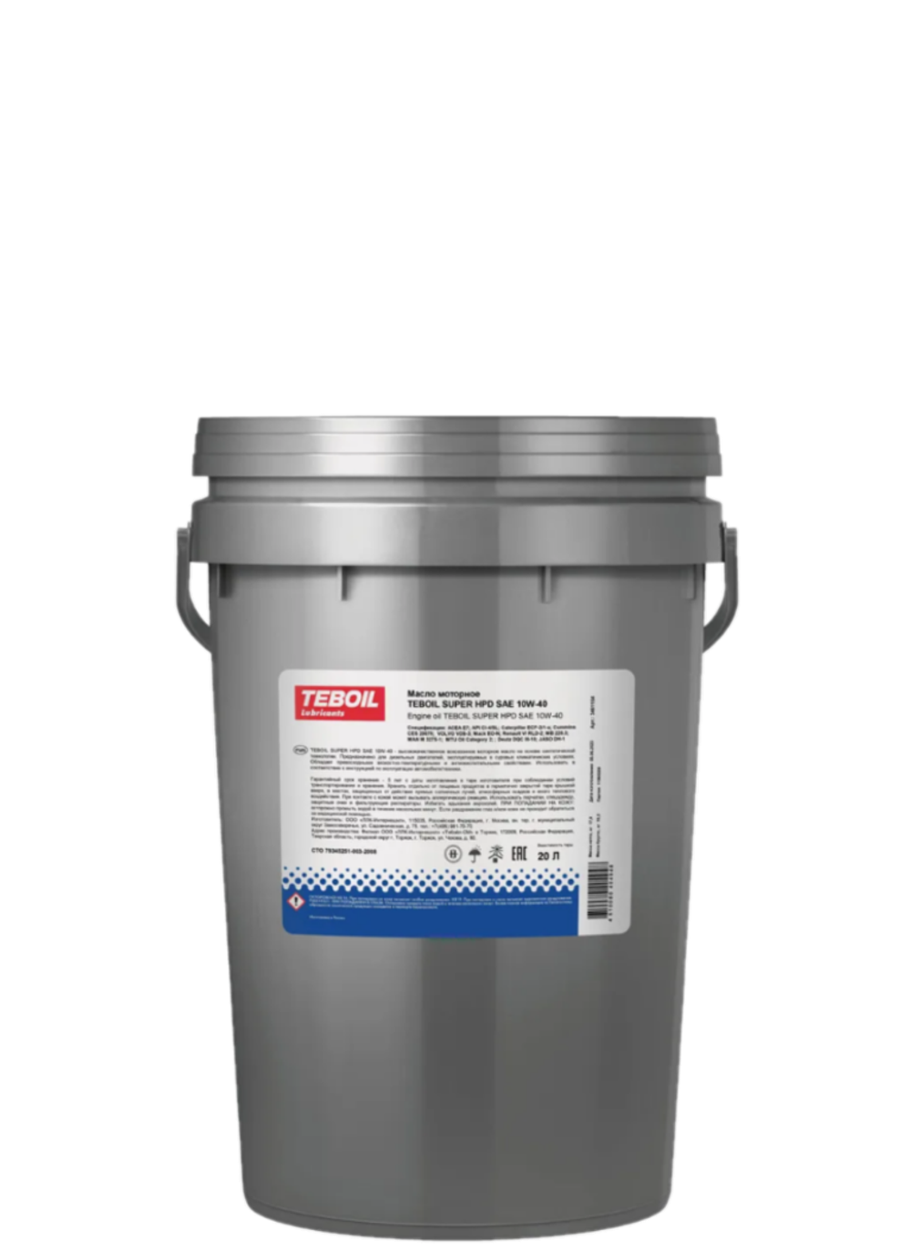 Масло моторное 10W40 Super HPD teboil 20л. (17кг.)