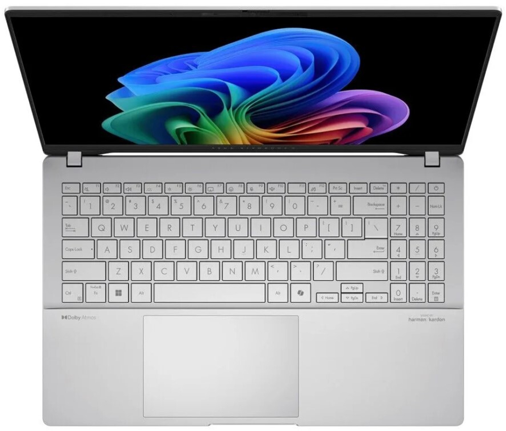 Ноутбук  ASUS Vivobook S 15 OLEDVivobook S 15 OLED S5507QA-MA078W 15.6 ", Snapdragon, 32 Гб RAM, 1 Тб SSD, Adreno, Серебристый