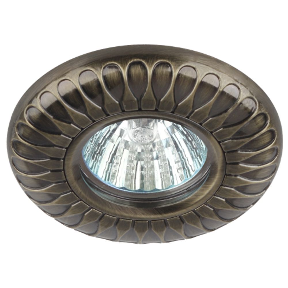 KL67 SB Светильник ЭРА литой MR16,12V/220V, 50W бронза