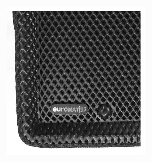 Коврики салона для MITSUBISHI ASX (2010-) Euromat 3D EVA черные Арт EM3DEVA-003600