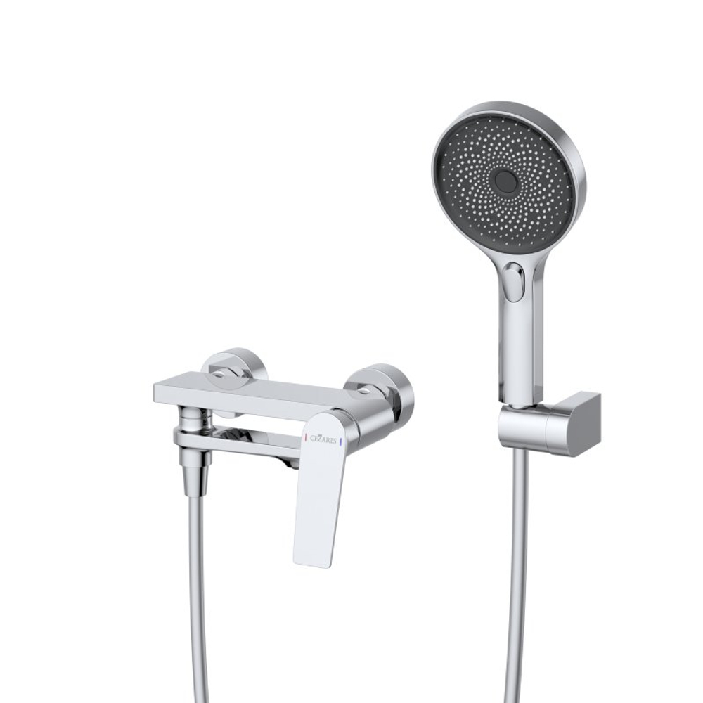 Смеситель для ванны и душа в комплекте с ручным душем, шлангом и держателем CEZARES COMFORT-VD-01