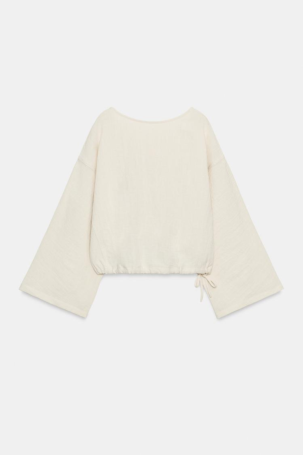 ZARA РУБАШКА-НАКИДКА, БЕЖЕВЫЙ