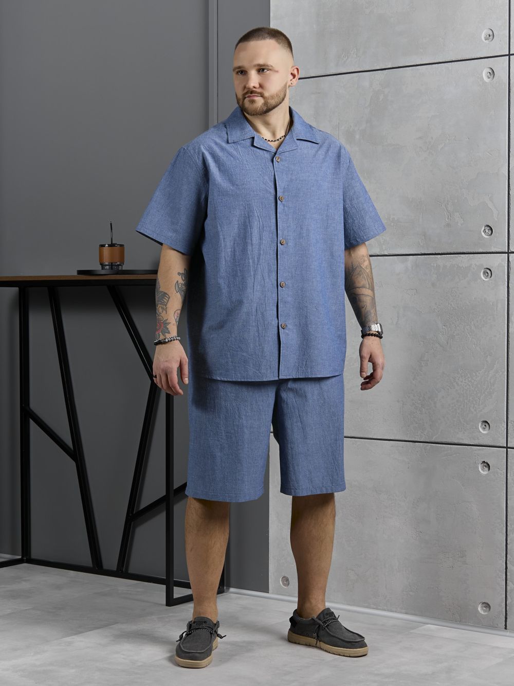 Костюм мужской Аристократ-2 Виотекс ДЖИНСОВЫЙ МЕЛАНЖ