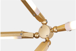 Ceiling design lamp  Shy by Bec Brittain (9 hands,  vertical)