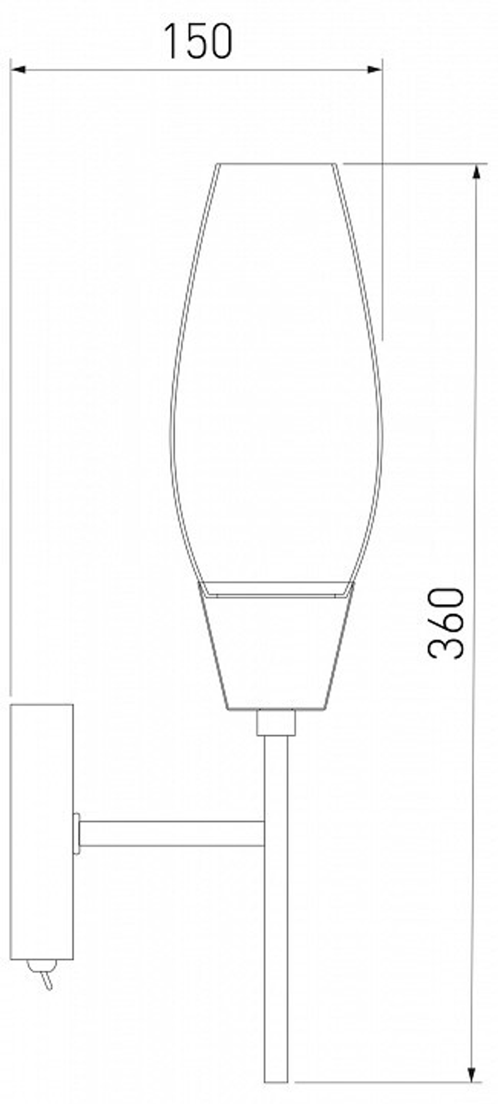 Бра Eurosvet 60140/1 золото