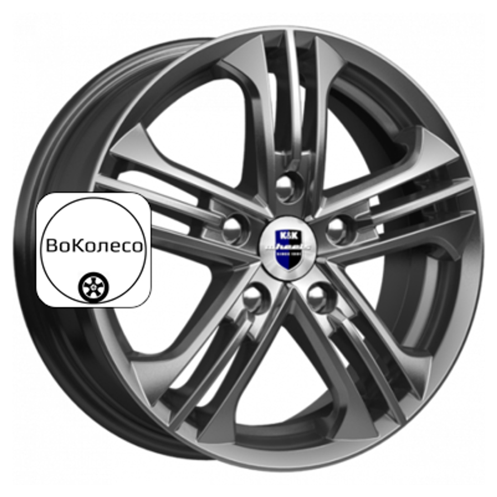 6x15/5x114,3 ET46 D67,1 Trinity-оригинал (КС615) Дарк платинум K&K