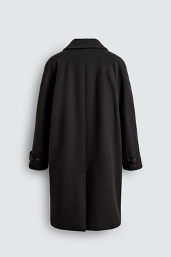 ZARA ПАЛЬТО ИЗ СМЕСОВОЙ ШЕРСТИ MANTECO ®, КОРИЧНЕВЫЙ