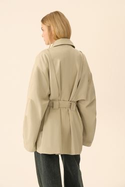 Укороченный тренч (((The Love Letter))), серый