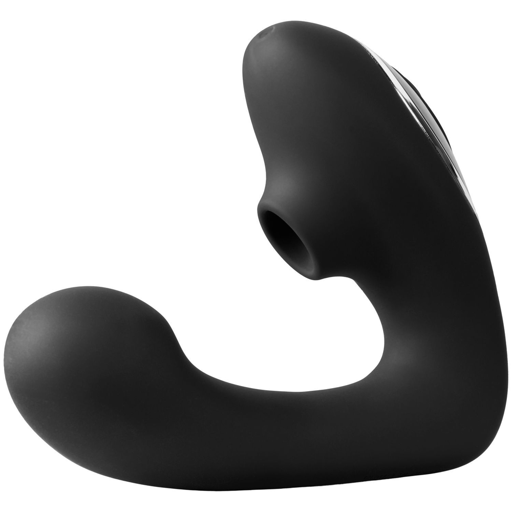 Черный вибратор Greedy Girl Duet (Цвет: черный)