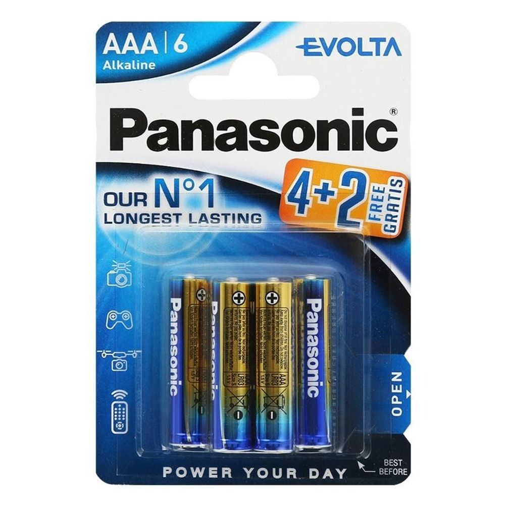 Батарейки Panasonic Evolta AAA щелочные 6 шт
