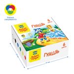 Гуашь Мульти-Пульти "Енот в сказке", 06 цветов, 10мл, картон