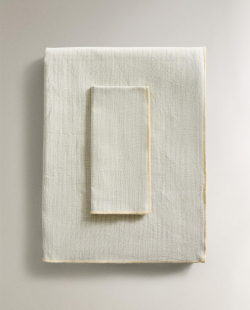 Zara Home скатерть из хлопка, узор в полоску, 150 150 см · 2286/021