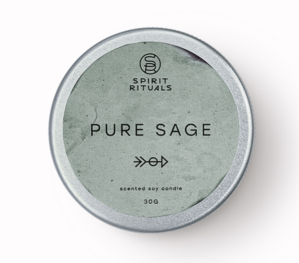 Spirit Rituals Pure Sage Candle 30г - Соевая свеча с эфирным маслом шалфея