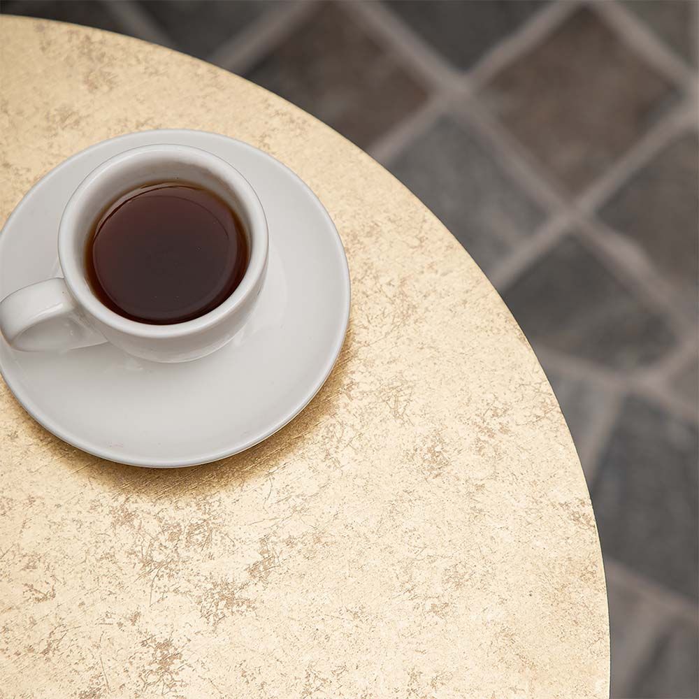 Столик декоративный Жемчужный гранат Айвори Мраморное золото