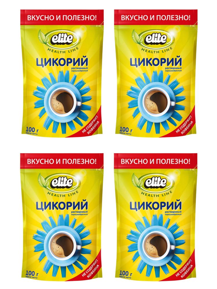 Цикорий растворимый Elite Health Line 100 г x 4 шт