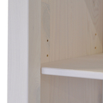 Книжный стеллаж деревянный 5 полок Мадейра 86х39х211 см из массива сосны, белый