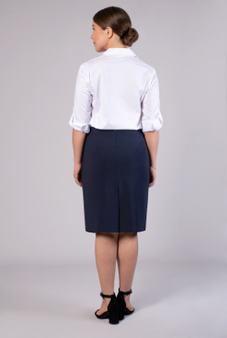 Юбка карандаш 2605ЛП, Тёмно тёмно син #70ТТСи012605ЛП