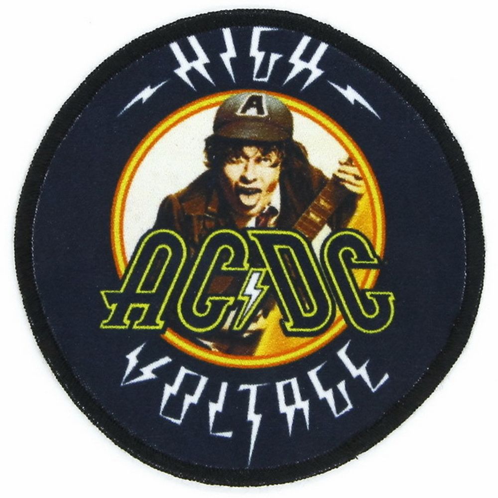 Нашивка AC/DC High Voltage круглая (890)