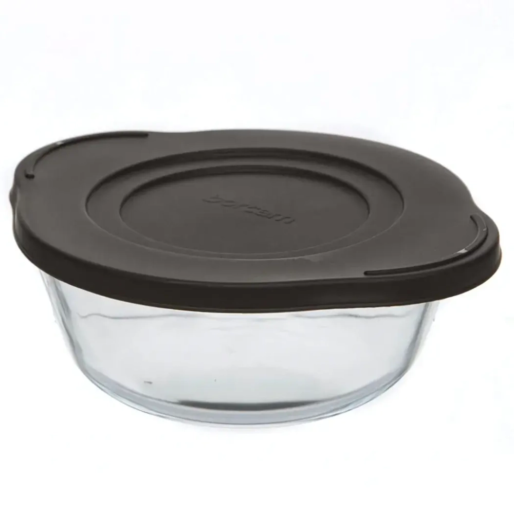 Кастрюля для запекания 840 мл c черной пл крышкой