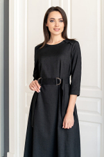 51351 Платье женское (графитовый жаккард)