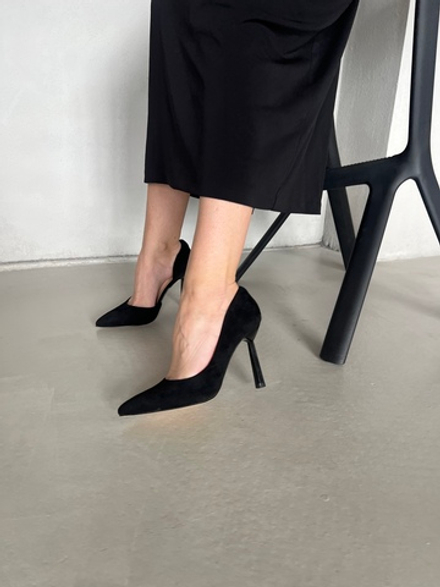 Туфли из экозамши