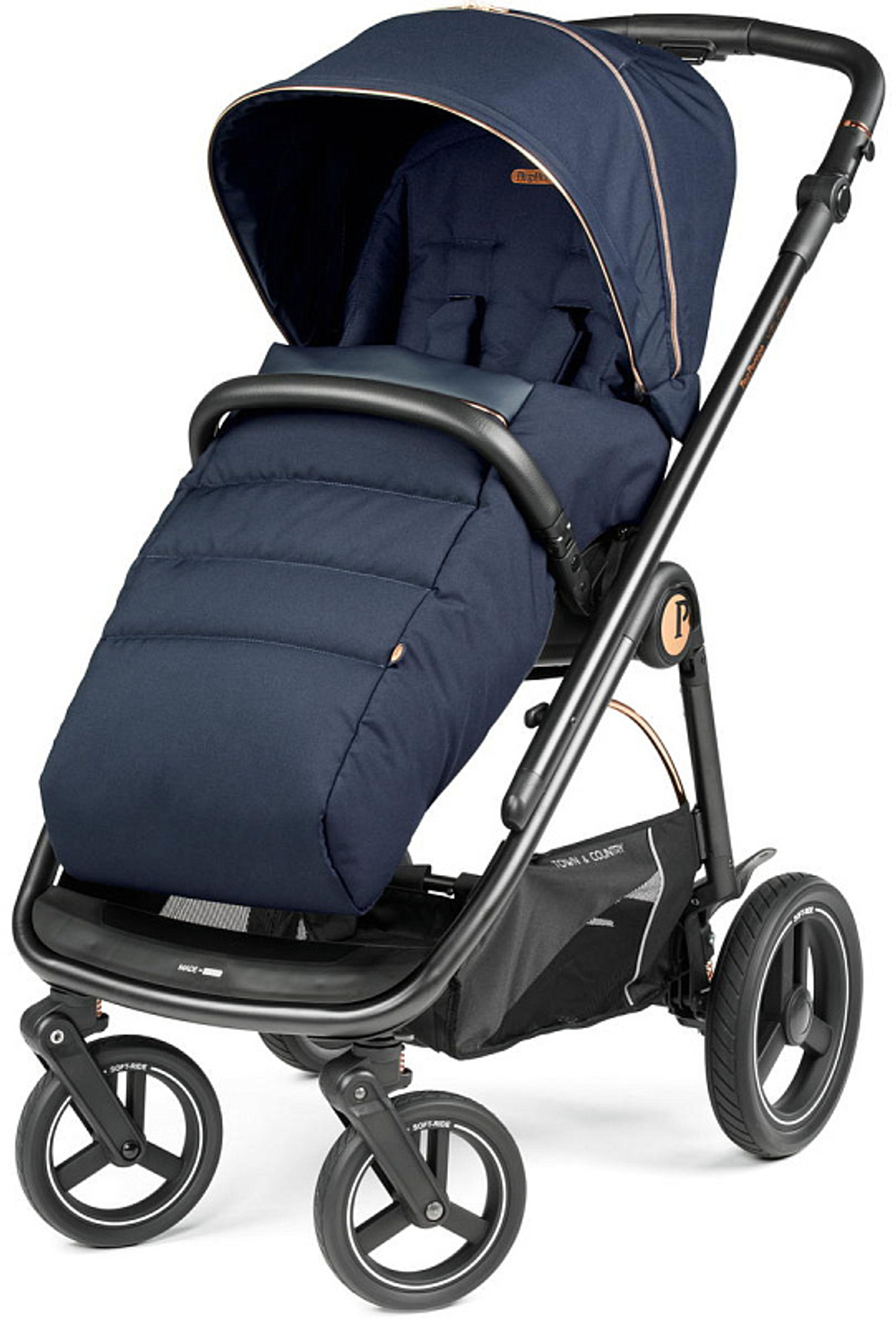 Коляска 3 в 1 Peg Perego Veloce TC Belvedere SLK Blue Shine