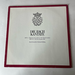 Винтажная виниловая пластинка LP J. S. Bach И. С. Бах, Helmuth Rilling, Die Bach Kantate Кантаты, BWV 6, BWV 85 (Германия 1981)
