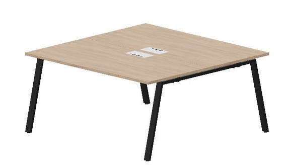 Составной стол Arena на 2 рабочих места 1580х1566х750мм (металлические аутлеты)