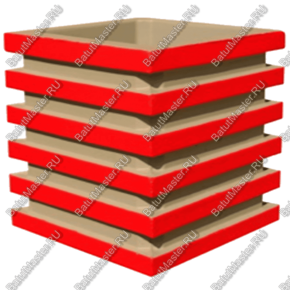 УРНА ЧЕТЫРЕХГРАННАЯ, ОКРАШЕННАЯ