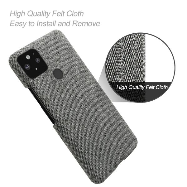 Тканевый чехол Coque Fabric Case для Google Pixel 4a (Серый)