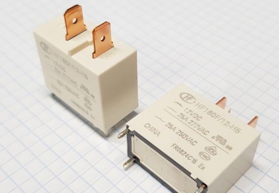 Реле электромагнитное HF160F/012V ( 1 группа )