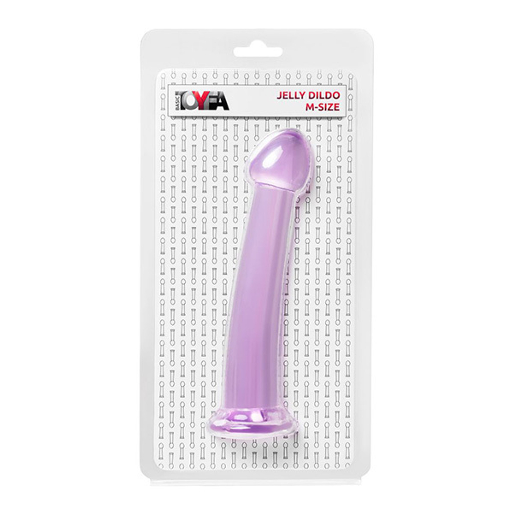 Фиолетовый фаллоимитатор 18см ToyFa Jelly Dildo M 882026-4