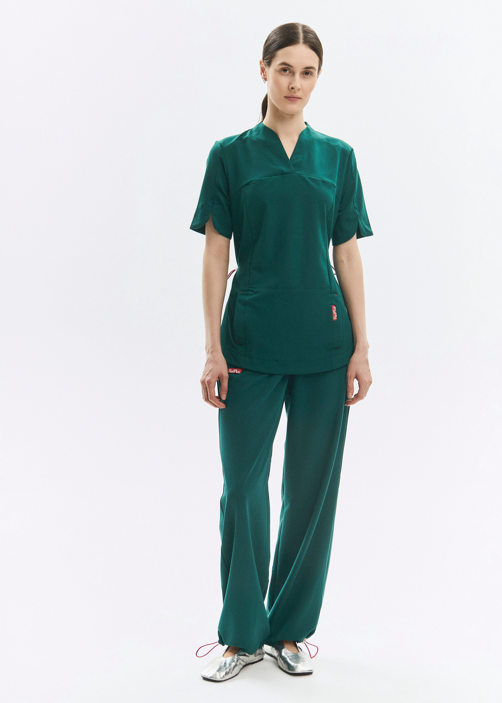 Топ медицинский женский Ньюлук, малахит