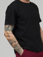 Футболка - китель повара мужской Чёрный NVDesign