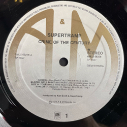 Винтажная виниловая пластинка LP Supertramp Crime Of The Century (Holland 1974)