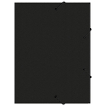 Папка-короб на резинке Бюрократ, А4 пластиковая, 700 мкм, корешок 40 мм., черная