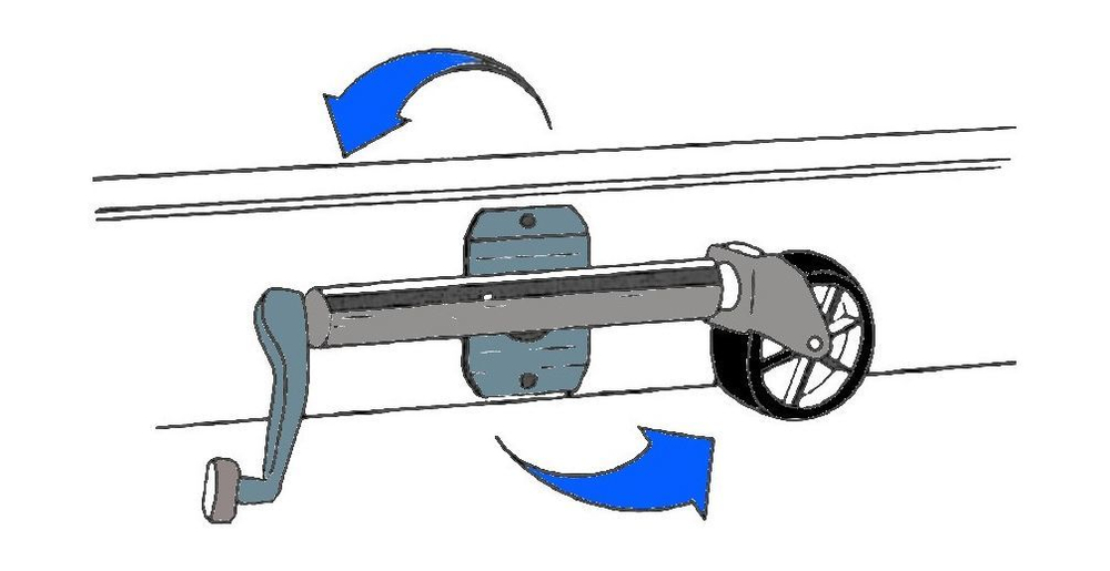 Колесо опорное для прицепа, 1200LBS