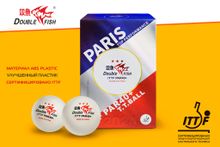 Мячи для н/т Double Fish PAR40+ 3*** (paris(6 шт/упак.) р-р.40+