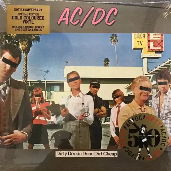 AC/DC – Dirty Deeds Done Dirt Cheap (Coloured Gold) LP