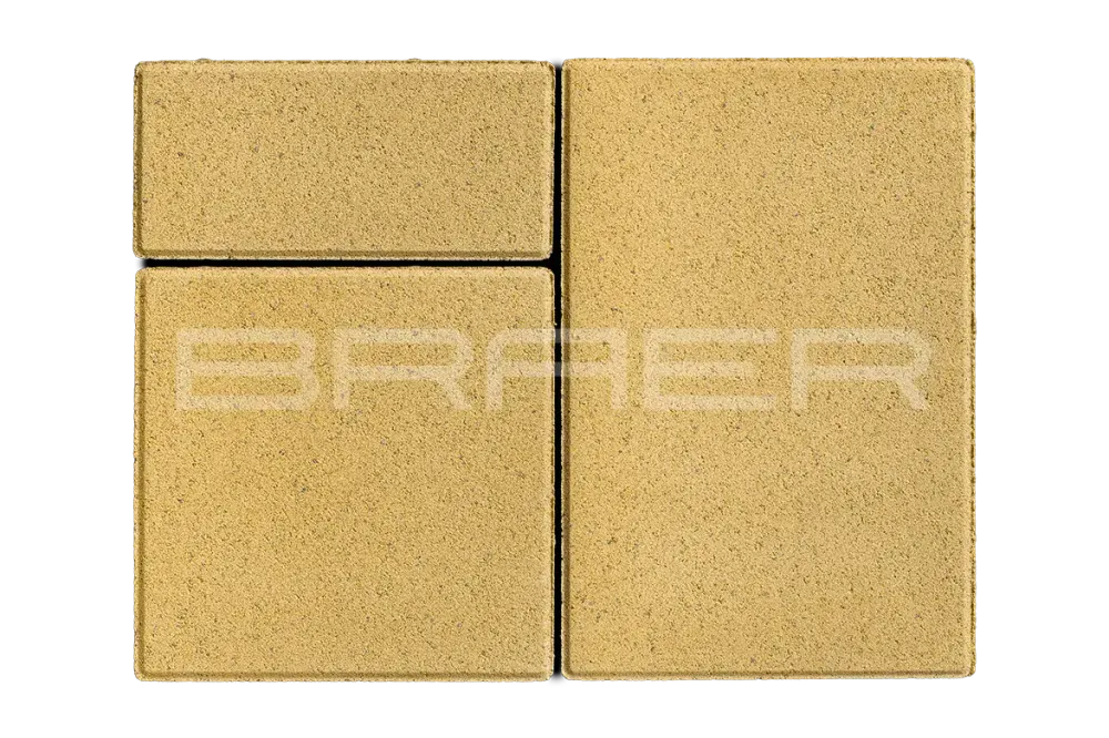 Тротуарная плитка Braer Старый город Ландхаус, Песочный, 60 мм