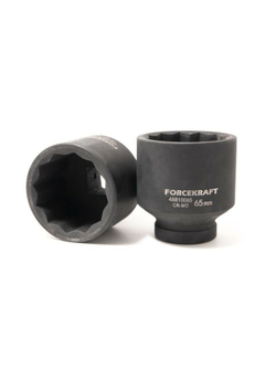 Головка ударная глубокая 1'', 65мм (12гр.) FORCEKRAFT FK-48810065