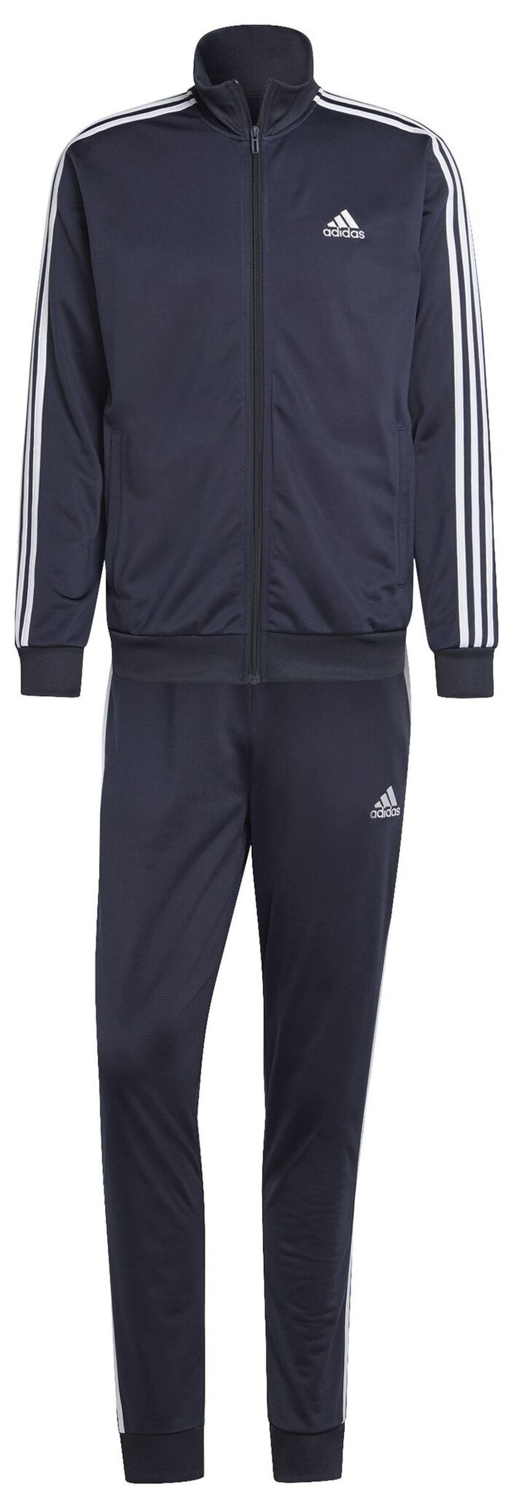 Для мужчин Костюм теннисный Adidas Basic 3-Stripes Tricot Track Suit - legend ink/white