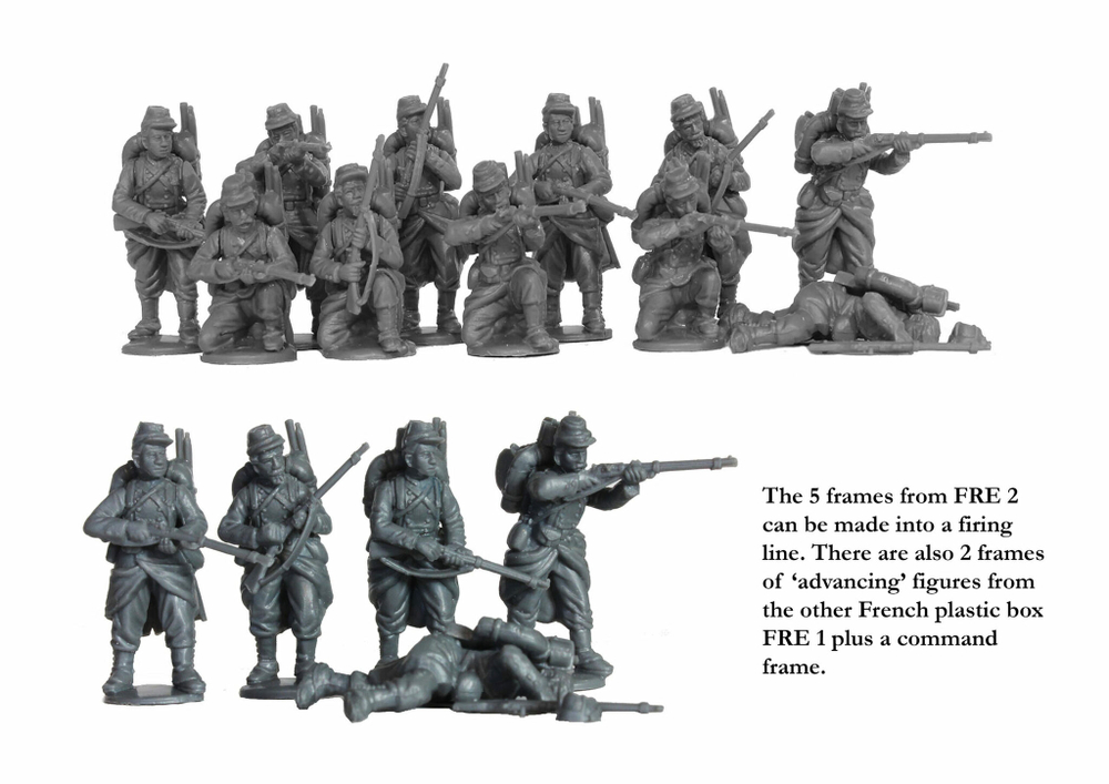 FRE2 Franco-Prussian War French Infantry firing line