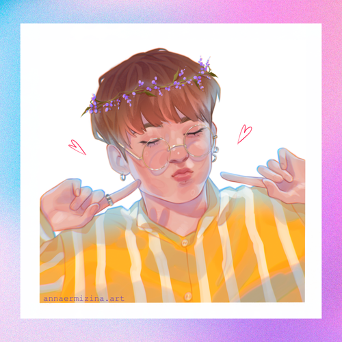 Арт принт / annaermizina.art / BTS / Чонгук #1